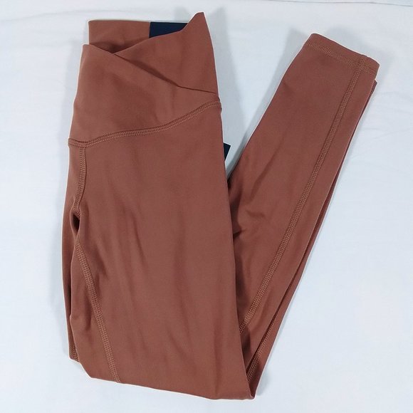 Women's Momentum Cross Leggings-Waist 7/8-Tights-Mink Shadow-New with Tags-XS - Picture 1 of 5